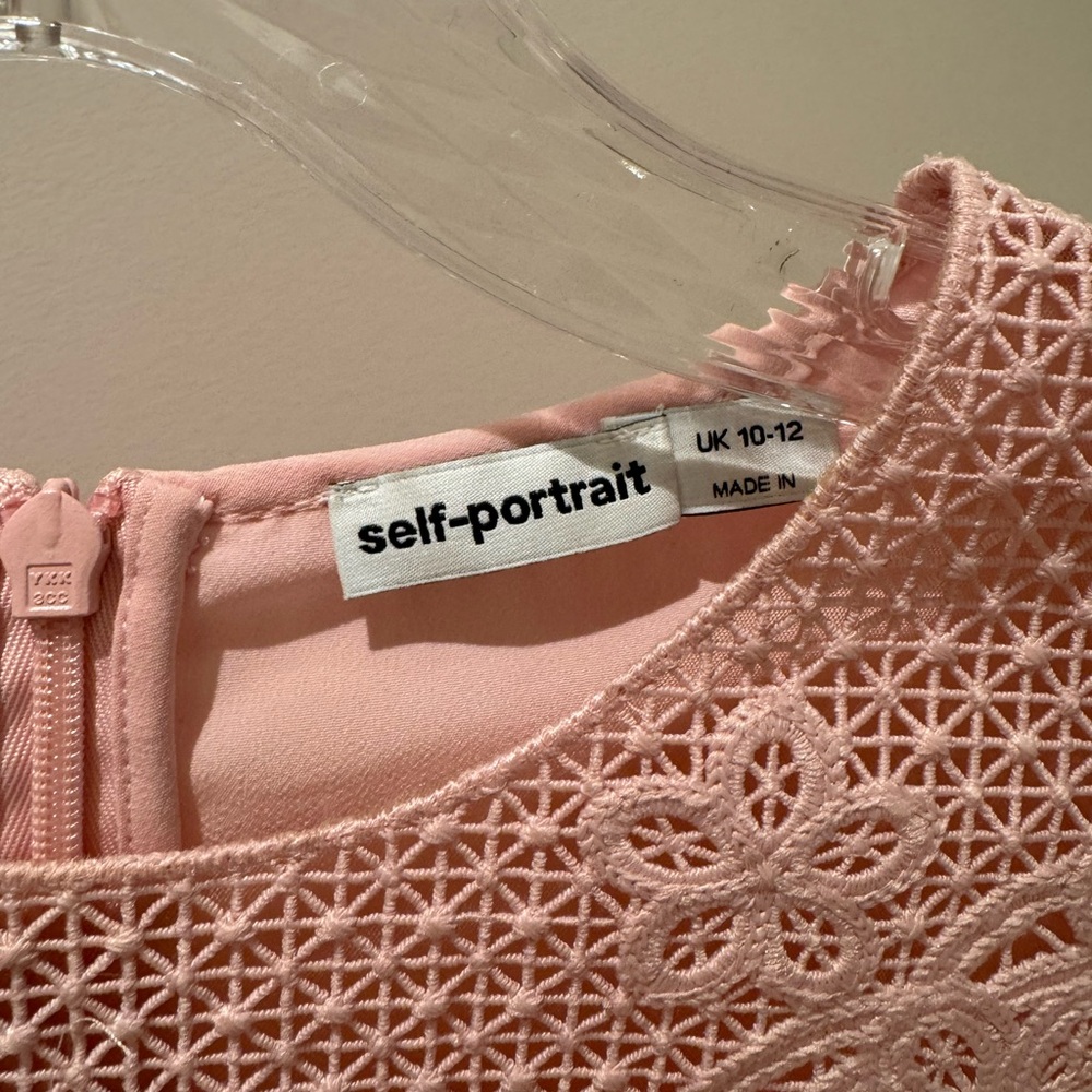 Self-Portrait Pink Pleated Girls Dress - Picture 3 of 3